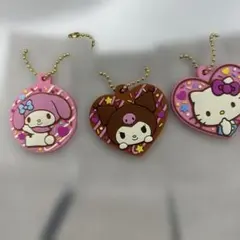 Love!ラバ星チョコクランチマイメロディクロミハローキティキーホルダーセット