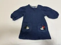 【Disney】ミッキー＆ミニー ワンピース 90cm