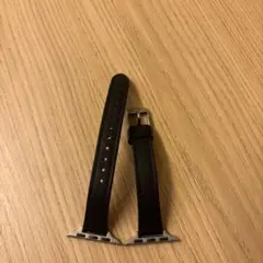 Apple Watch用レザーバンド ブラック 細身