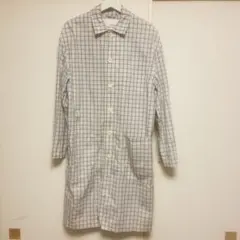 新品タグ付　Whim Gazette チェック　ロングシャツ　ジャケット