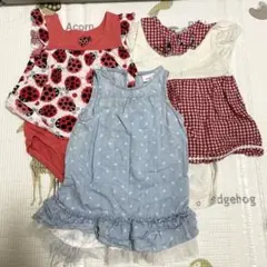 ベビー服 ロンパース　ドレス+肌着1枚おまけ
