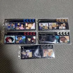 名探偵コナンセガラッキーくじ I賞 ブックマーク風キーホルダー　5種セット