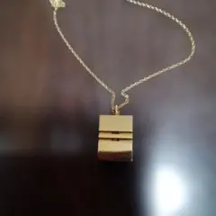 お値下げ✨️【美品】ヴィンテージ　スクエア　ブロック型　ゴールド　ネックレス