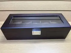 腕時計 アクセサリー ケース 5本 収納 ボックス ダークブラウン 木製