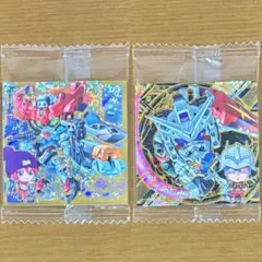 ガンダム シールウエハース4 GQuuuuuuX＆マチュ 白いガンダム＆シャア