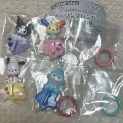 サンリオキャラクターズ キーリングハンガー　ウサハナ　クロミ　ハンギョドンのサムネイル