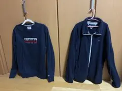 TOMMY JEANS スウェット ネイビー M フリース L 2着セット