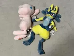 めちゃもふぐっとぬいぐるみ 黄色いルカリオ ほぴぺた ミュウ