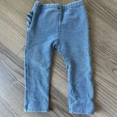 petit main フリル付きパンツ デニム風