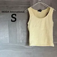 MODA International 【S】イエロータンクトップ ノースリーブ