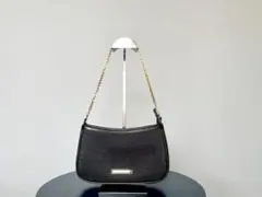 美品　ピンキー&ダイアン　黒チェーンショルダーハンドバックのサムネイル