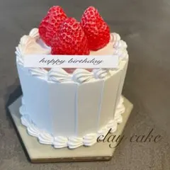クレイケーキ　フェイクケーキ　食品サンプル　誕生日　結婚式　ウェディング　推し活のサムネイル