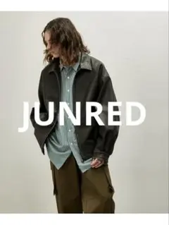 レザールーズブルゾン ブラック M　JUNRED