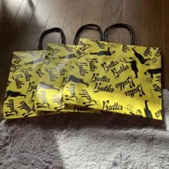バターバトラーのショップ袋小三枚