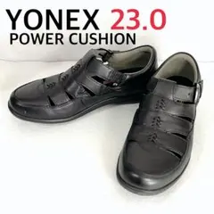 未使用級✨完売品 YONEX パワークッション 本革 軽量 ウォーキングシューズ