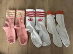 アディダス　ソックス3足セット レディース　難あり