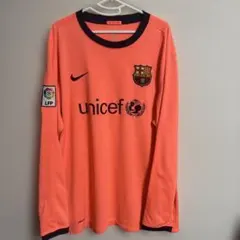 着用少】NIKE バルセロナ 10/11 アウェイ 長袖 ユニフォーム - メルカリ