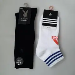 PlayboyとAdidasのソックスセット