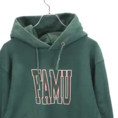 紐付き 90s Champion リバースウィーブ vintage パーカー 緑