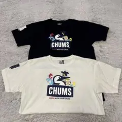 【良品】チャムス オリオンビール コラボ Tシャツ　2枚セット 白 黒 S