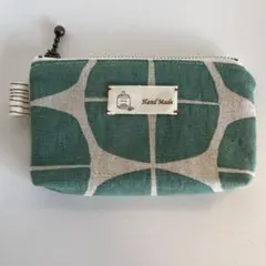 北欧柄のミニポーチ　ハンドメイド