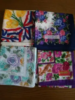 ブランドハンカチ４枚組