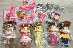 新品未開封　プリティペコちゃん5種　ネクター限定プレゼントファスナーチャーム