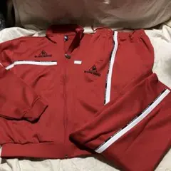 le coq sportif ジャージ 上下セット レッドLサイズ(送料込み)