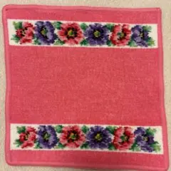 FEILERハンカチ　ピンク花柄