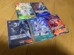 ワンピース トレーディングカード 5枚セット「受け継がれる意志」パラレル