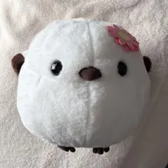 ふくふくシマエナガ カラフルフラワー しまゑガーベラ ウルトラBIG
