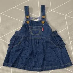 ホットビスケッツ　フリル付きジャンパースカート　80