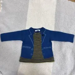 【サイズ感注意】familiar ジャケット風ニットセーター