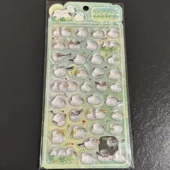 ダイヤモンドポップシール シマエナガ 鳥 ぷっくり 立体シール 新品未使用