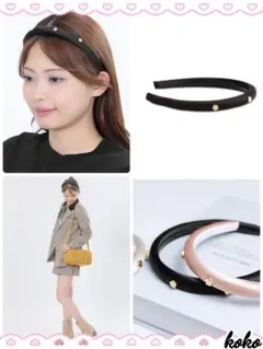 新品タグ付 完売品 マリークワント メタルプチデイジー カチューシャ 黒のサムネイル