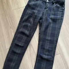 【LOWRYS FARM】ブラックウォッチ ストレッチスキニー Mサイズの方も