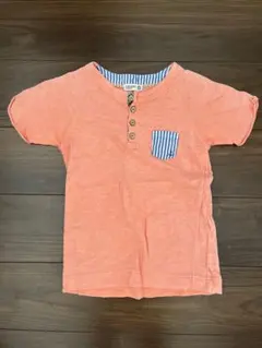 ★RAG MART★デザインオレンジ Tシャツ 130★
