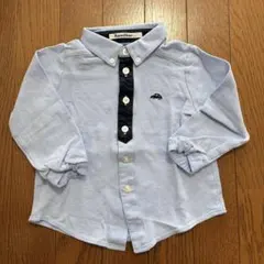 美品◾️ファミリア　男児　長袖 シャツ　車　100