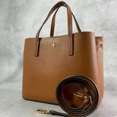 ✨美品✨トリーバーチ　トートバッグ　2way クロスボディ　レザー　ブラウン