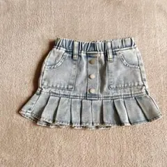 デニムスカート 女の子 フリル