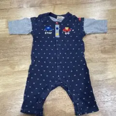 星柄ロンパース MIKIHOUSE ミキハウス 長袖 ベビー服 70cm