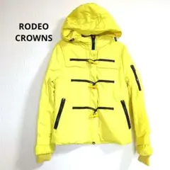 ロデオクラウンズ　黄色　イエロー　中綿ジャンパー　アウター　ダッフル　フード　L
