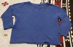 110★ユニクロ ソフトタッチクルーネックT ネイビー