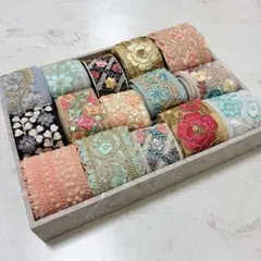 小*恵様 インド刺繍リボン♡各50cm お試しセット*:・゜✧