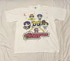 00s パワーパフガールズ セーラームーン コラボ tシャツ 両面プリント