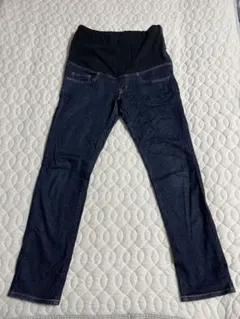 【値下げ中】無印　マタニティパンツ マタニティデニム　L