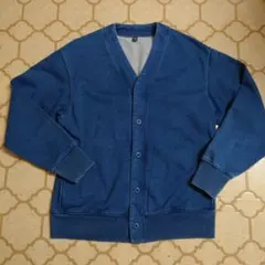 ユニクロ　インディコ　スウェットカーディガン　メンズМ