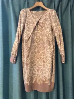 グレースコンチネンタル　ピンクベージュ　ワンピース36