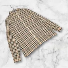 【ダックス】DAKS（9）シャツ ブラウス トップス チェック柄 薄手 コットン