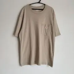 DANTON ポケットTシャツ ベージュ ロゴ刺繍のサムネイル